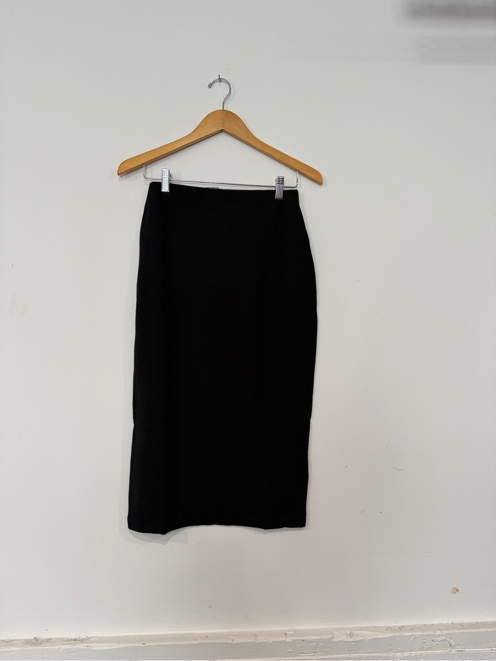Michael Stars Black Pebble Knit Pencil Skirt